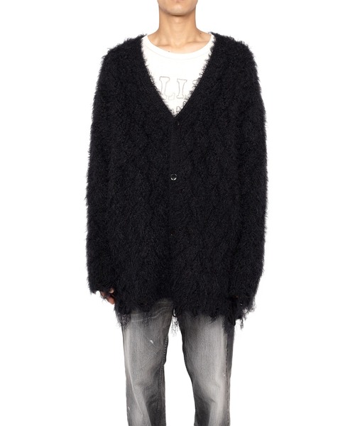 KAMIYA シャギーカーディガン KAMIYA カーディガン Shargy Cardigan メンズ : ZOZOTOWN Yahoo