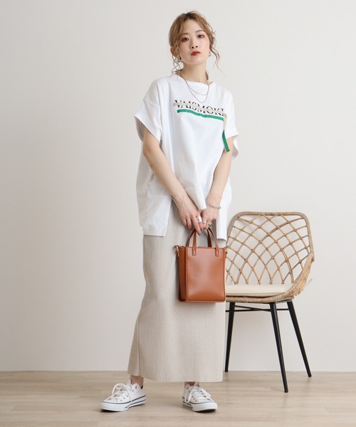 EGLANTINE tシャツ Eglantine リボンテープ付きカットソー