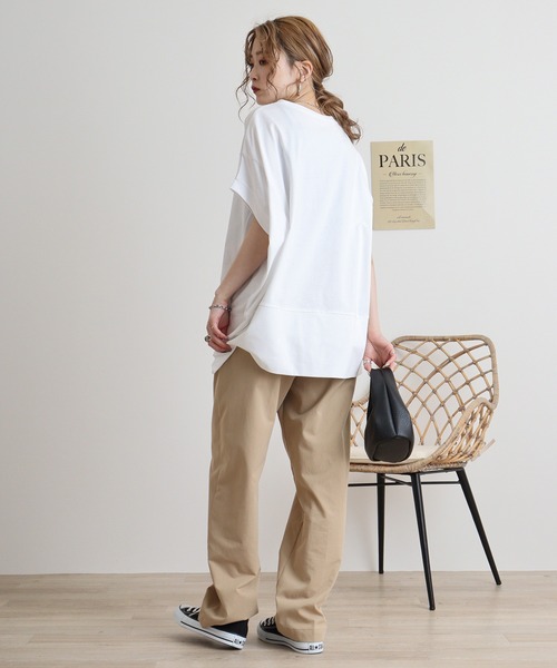 tシャツ Eglantine リボンテープ付きカットソー レディース EGLANTINE tシャツ Eglantine リボンテープ付きカットソー