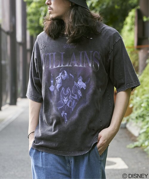 VENCE EXCHANGE tシャツ ヴィランズダメージTシャツ メンズ