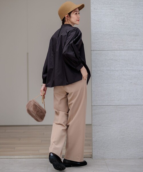 23区（ニジュウサンク） ブラウス シャツ ナイロンコットンポプリン