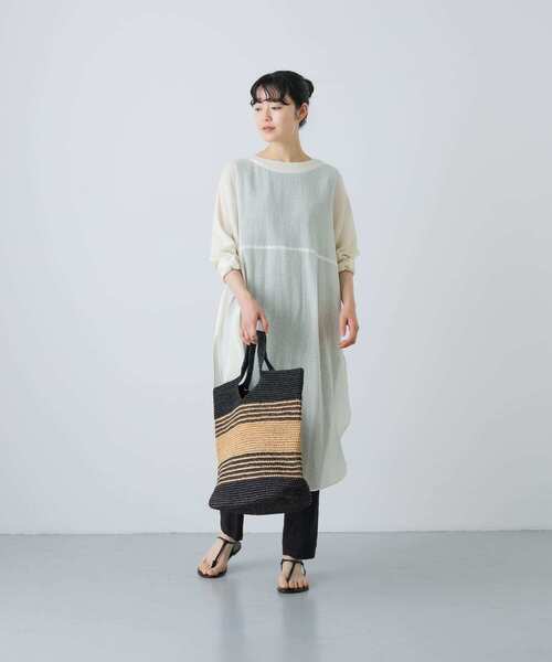 チュニック ガーゼロングチュニック レディース チュニック