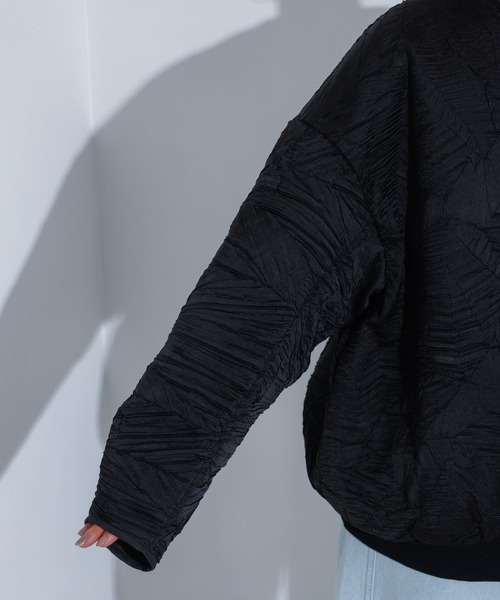 NOMINE（ノミネ） ブルゾン アウター リンクルサテン 中綿ブルゾン