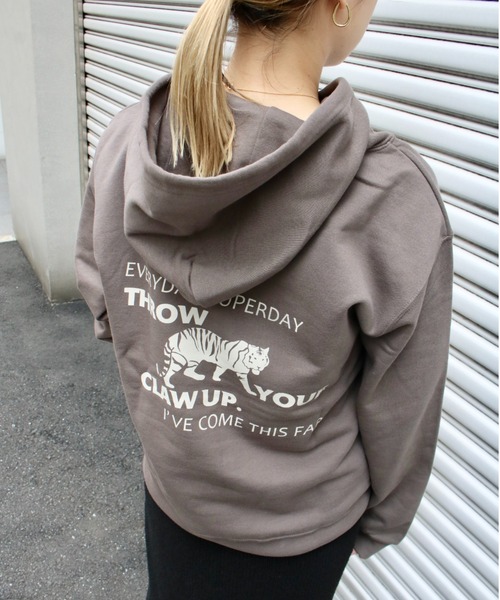 パーカー 「Scrap Book」TIGER-sw(M) レディース Scrap Book パーカー 「Scrap Book」TIGER-sw(M) レディース