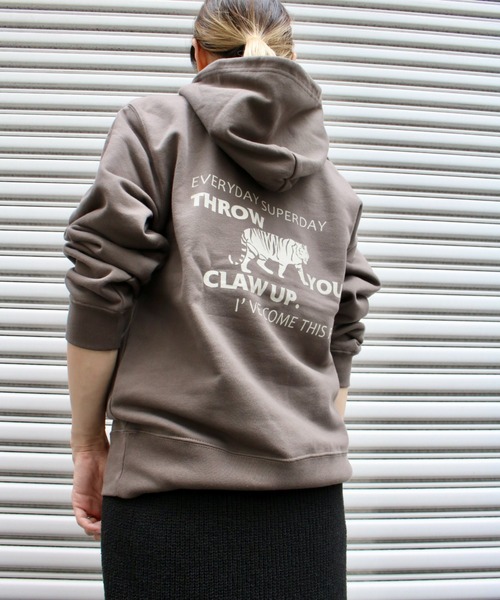 パーカー 「Scrap Book」TIGER-sw(M) レディース Scrap Book パーカー 「Scrap Book」TIGER-sw(M) レディース