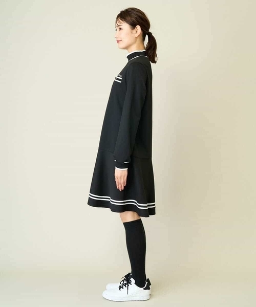 a.v.v ワンピース レディースゴルフウエア モックネックフレア