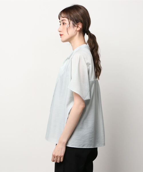 green label relaxing 「green relaxing」 半袖ブラウス FREE