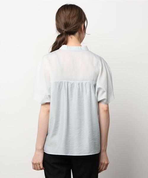 「green label relaxing」 半袖ブラウス FREE ブルー レディース green label relaxing 「green relaxing」 半袖ブラウス FREE
