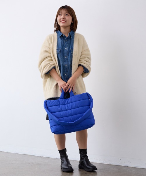 ブルー　キルティング ハンドバッグ TOPKAPI COULEUR ショルダーバッグ バッグ 「TOPKAPI COULEUR
