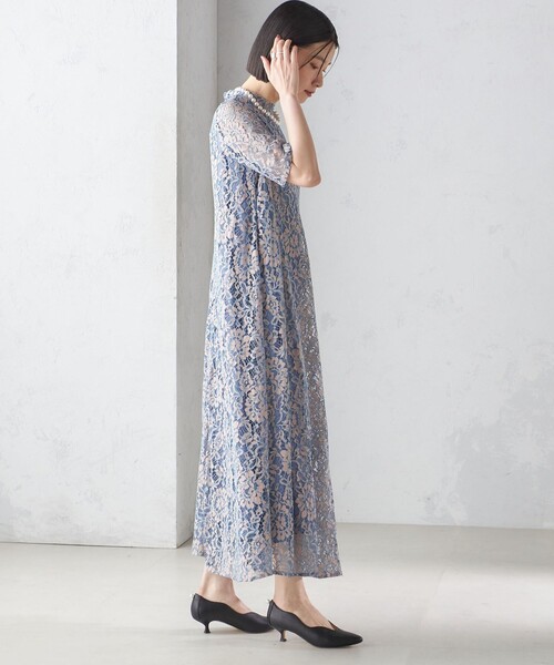 kaene ワンピース 「結婚式・パーティ」kaene:パイピング レース
