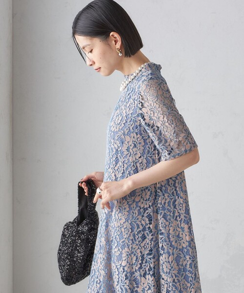 パイピングレースAラインドレス Kane 結婚式 kaene ワンピース 「結婚式・パーティ」kaene:パイピング レース