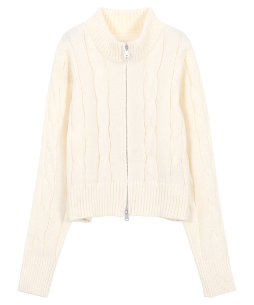 KOBE LETTUCE（神戸レタス） ニット セーター ダブルジップケーブル