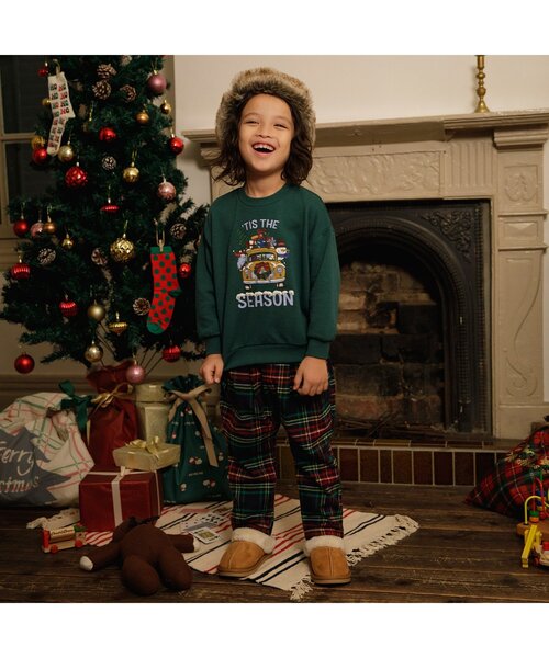 BREEZE（ブリーズ） パンツ 「リンク」クリスマスチェックパンツ