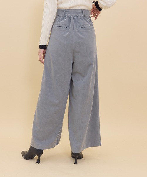 REDYAZEL（レディアゼル） パンツ タックワイドパンツ レディース