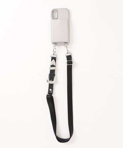 An+u スマホケース ミラー付iPhoneケース＆ストラップ iPhone16