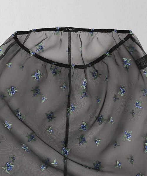 【LOEFF】ブルーベリーエンブロイダリースカート【新品】 LOEFF スカート 「LOEFF」ブルーベリー エンブロイダリー