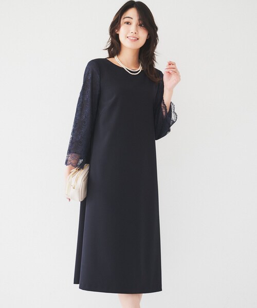 Leja オケージョンドレス　ワンピース　ブラック 超美品】黒 leja オケージョンドレス ワンピース 結婚式