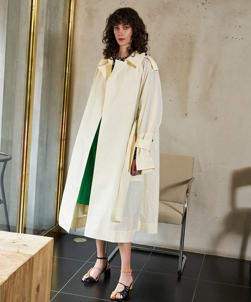 SALE】Multi Fabric Over Size Trench