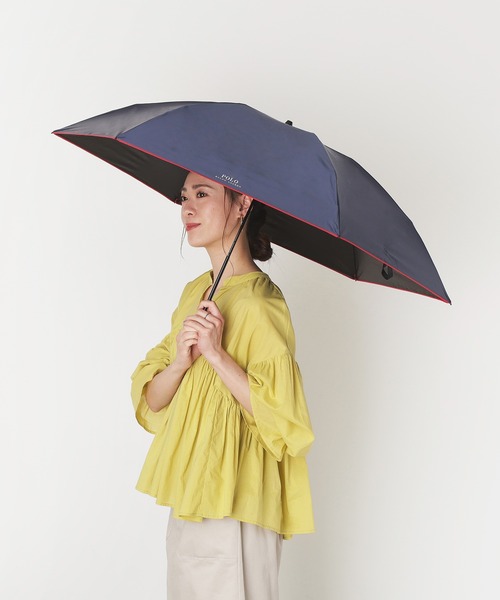 POLO RALPH LAUREN 折りたたみ傘 遮光 晴雨兼用 折りたたみ日傘