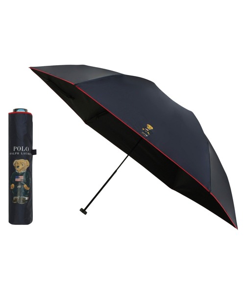 【未使用】ラルフローレン 折り畳み傘 日傘 晴雨兼用 エンブフリル ベージュ POLO RALPH LAUREN 折りたたみ傘 遮光 晴雨兼用折りたたみ日傘