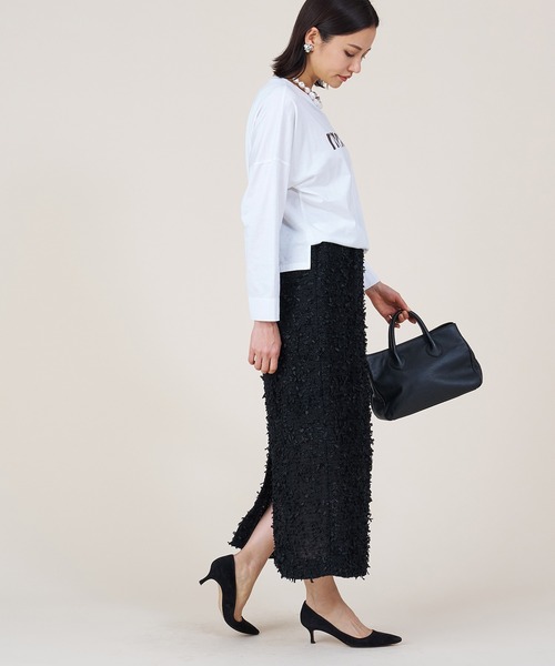 tシャツ 「marmors」”marmors”logo long tee レディース