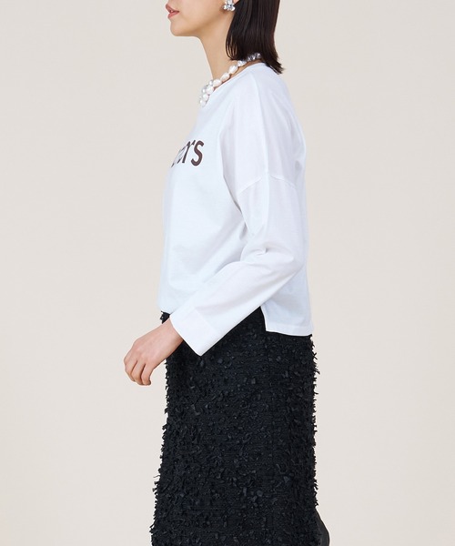 tシャツ 「marmors」”marmors”logo long tee レディース