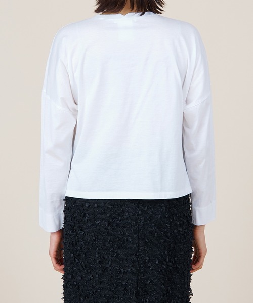tシャツ 「marmors」”marmors”logo long tee レディース