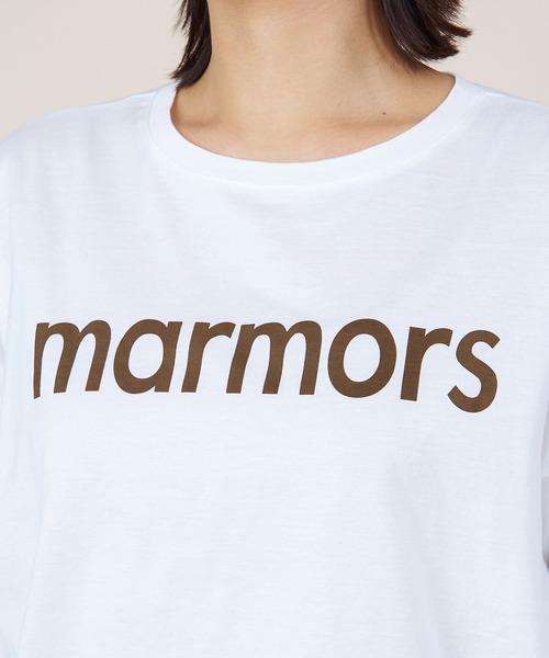 tシャツ 「marmors」”marmors”logo long tee レディース
