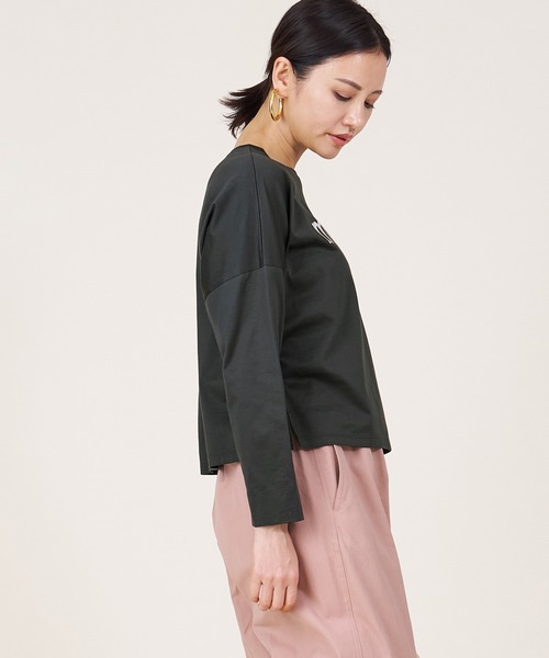 tシャツ 「marmors」”marmors”logo long tee レディース