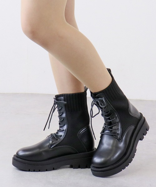 「LibertyDoll」 ショートブーツ S ブラック レディース_画像6