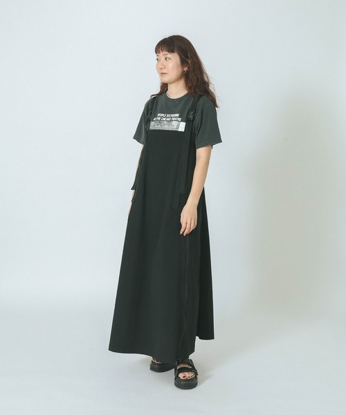 本日限定 BEAUTY&YOUTH THOUSAND MILE ワンピース 別注】＜THOUSAND MILE＞ハーフスリーブワンピース UVカット/は