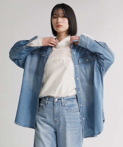 ブラウス シャツ 「別注」「HEALTHY DENIM」Almond シャツ レディース Healthy denim ブラウス シャツ Almond レディース : ZOZOTOWN