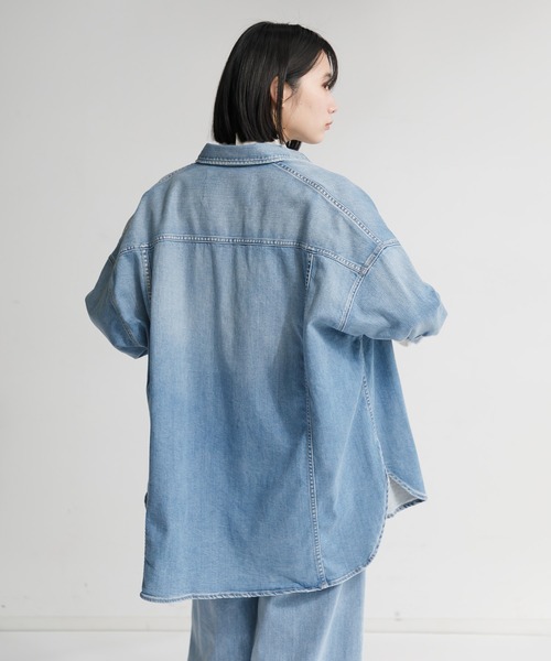 ブラウス シャツ 「別注」「HEALTHY DENIM」Almond シャツ ブラック レディース Healthy denim ブラウス シャツ Almond レディース : ZOZOTOWN