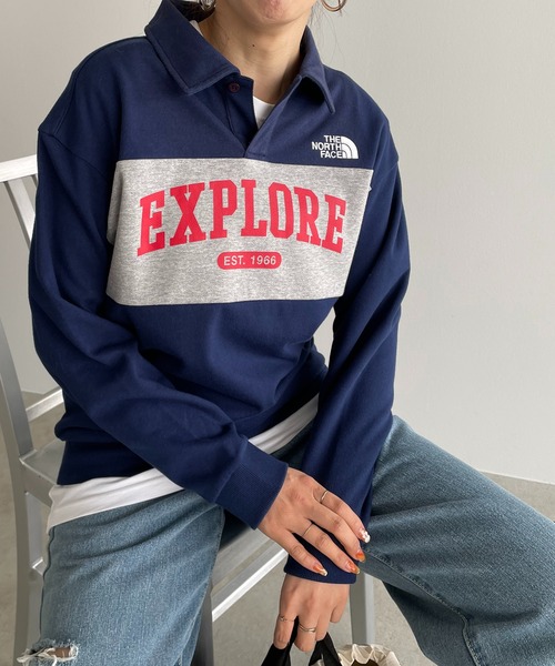 トレーナー スウェット 「THE NORTH FACE KIDS」K's　SCHOOLDAY　COLLAR　SWEATSHIRTS レディース