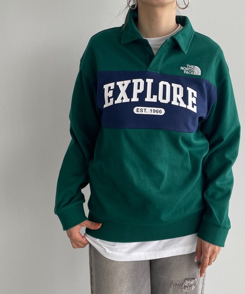 トレーナー スウェット 「THE NORTH FACE KIDS」K's　SCHOOLDAY　COLLAR　SWEATSHIRTS レディース THE NORTH FACE トレーナー スウェット 「THE KIDS」K's