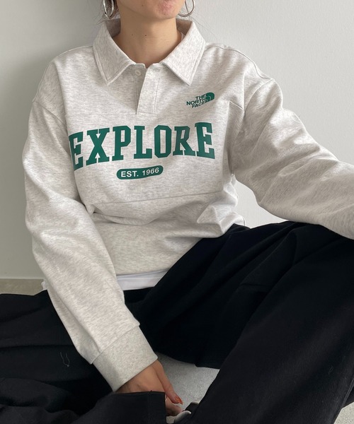トレーナー スウェット 「THE NORTH FACE KIDS」K's　SCHOOLDAY　COLLAR　SWEATSHIRTS レディース THE NORTH FACE トレーナー スウェット 「THE KIDS」K's