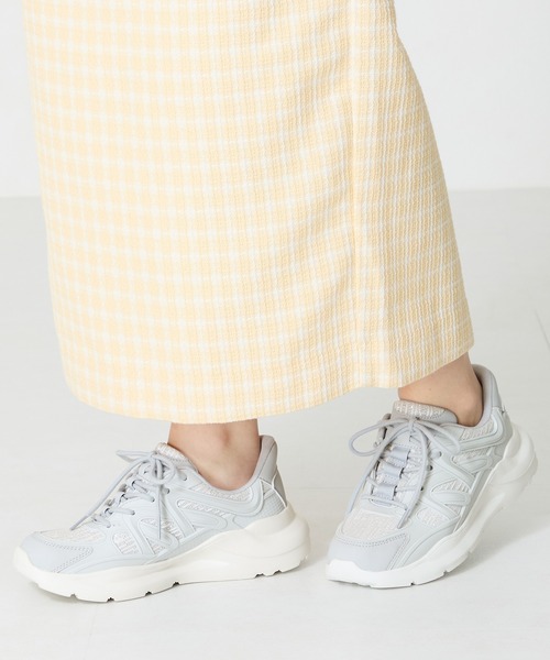 オリエンタルトラフィック（ORiental TRaffic）/ラバーパーツ×ラメ織りレーススニーカー/OT3760 ORiental TRaffic（オリエンタルトラフィック） スニーカー ラバー