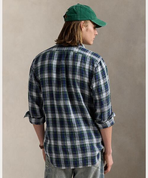 POLO RALPH LAUREN シャツ クラシック フィット チェック リネン