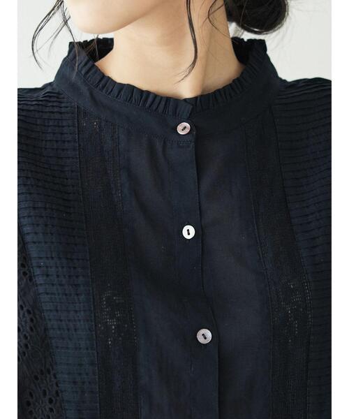 「CRAFT STANDARD BOUTIQUE」 半袖ブラウス FREE ブラック レディース_画像8