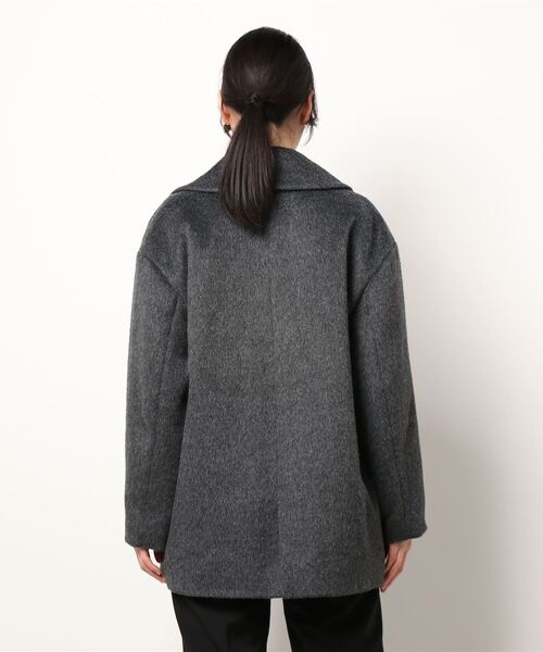 「INED CLARO」 ピーコート フリー ベージュ レディース_画像3