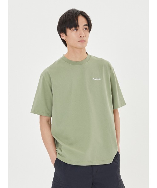 Barbour 花柄プリント Tシャツ ピンク ワイシャツ 花柄 プリント 草木、ボタニカル ピンク LOUIS