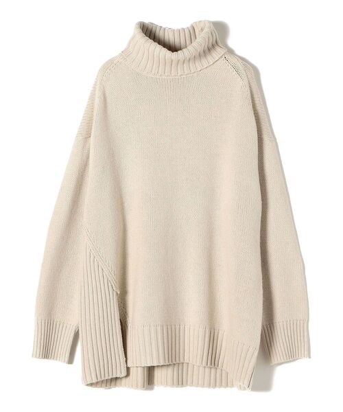 「SHIPS」 タートルネックニット MEDIUM ブラウン レディース_画像2