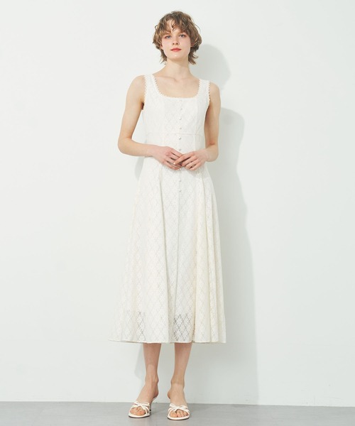ワンピース フラワー レース フレア DEICY ワンピース フラワーレースフレアワンピース : ZOZOTOWN