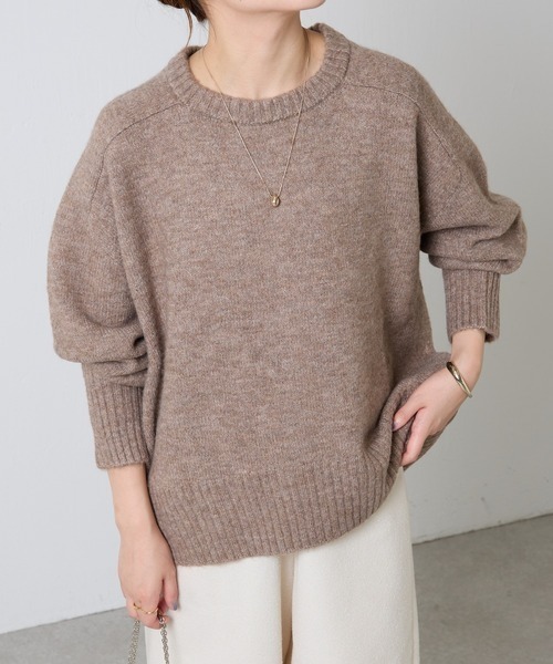 「COLLAGE GALLARDAGALANTE」 長袖ニット FREE ベージュ レディース_画像2