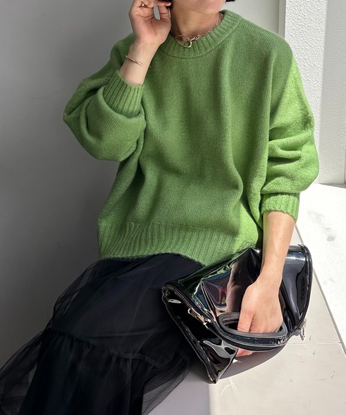 「COLLAGE GALLARDAGALANTE」 長袖ニット FREE ベージュ レディース_画像4