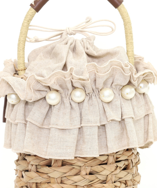 ❤新品・未使用❤【SMIRNASLI 】フリル カゴバッグ サマーバッグ SMIR NASLI - ❤新品・未使用❤【SMIRNASLI 】フリル カゴバッグ