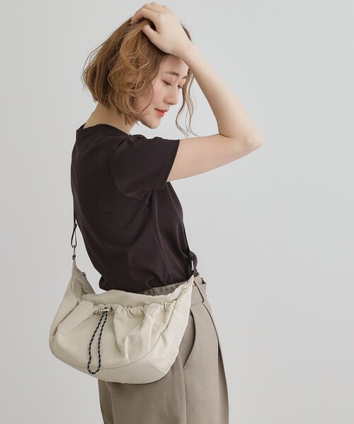 ショルダーバッグ grove ショルダーバッグ バッグ ドロストポケットナイロン