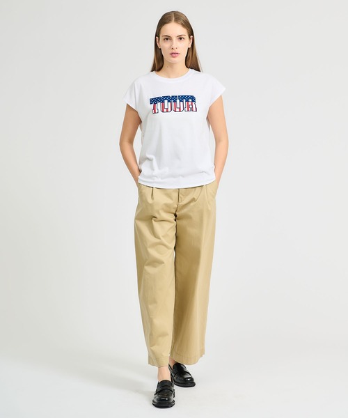 ESTNATION / エストネーション | Ernie Palo グラフィックカットソー Tシャツ | F | ホワイト | レディース ESTNATION - ESTNATION / エストネーション | Ernie Palo グラフィック