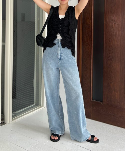 CAPRICIEUX LE'MAGE ジーンズ デニム デニムパンツ シルバー