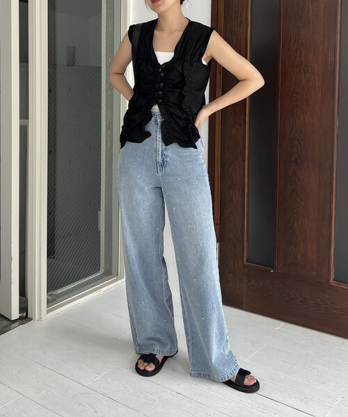 CAPRICIEUX LE'MAGE ジーンズ デニム デニムパンツ シルバー